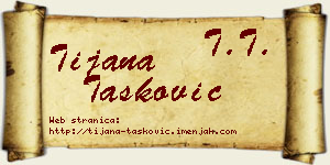 Tijana Tasković vizit kartica